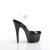 Pleaser ADORE-708SS Plateau Sandalettes Glitter Transparent Black EU-35 / US-5