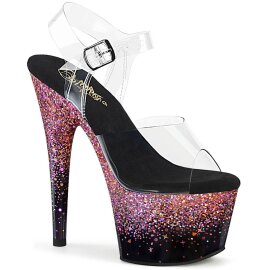 Pleaser ADORE-708SS Plateau Sandalettes Glitter...