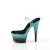 Pleaser ADORE-708SS Plateau Sandalettes Glitter Transparent Turquoise EU-35 / US-5