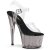 Pleaser ADORE-708T Plateau Sandalettes Smoke Transparent Grey EU-39 / US-9