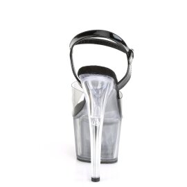 Pleaser ADORE-708T-1 Plateau Sandalettes Smoke Transparent Black EU-35 / US-5