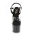 Pleaser ADORE-708T-1 Plateau Sandalettes Smoke Transparent Black EU-39 / US-9