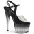 Pleaser ADORE-708T-2 Plateau Sandalettes Smoke Transparent Black EU-41 / US-11