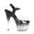 Pleaser ADORE-708T-2 Plateau Sandalettes Smoke Transparent Black EU-41 / US-11