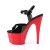 Pleaser ADORE-709 Plateau Sandalettes Patent Red Black EU-37 / US-7