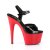 Pleaser ADORE-709 Plateau Sandalettes Patent Red Black EU-37 / US-7