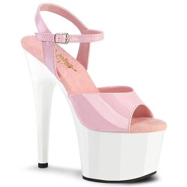 Pleaser ADORE-709 Plateau Sandalettes Patent Light Pink...