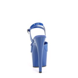 Pleaser ADORE-709 Plateau Sandalettes Patent Blue EU-37 / US-7