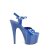Pleaser ADORE-709 Plateau Sandalettes Patent Blue EU-37 / US-7