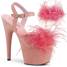 Pleaser ADORE-709F Plateau Sandalettes Suede Light Pink...