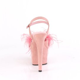 Pleaser ADORE-709F Plateau Sandalettes Suede Light Pink EU-35 / US-5