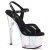 Pleaser ADORE-709HT Plateau Sandalettes Holo Black Transparent EU-42 / US-12