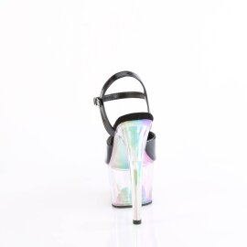 Pleaser ADORE-709HT Plateau Sandalettes Holo Black Transparent EU-35 / US-5