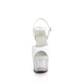 Pleaser ADORE-709HT Plateau Sandalettes Holo White...
