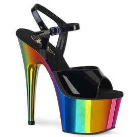 Pleaser ADORE-709RC Plateau Sandalettes Patent Black...