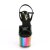 Pleaser ADORE-709RC Plateau Sandalettes Patent Black Colorful EU-38 / US-8