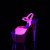 Pleaser ADORE-709UVT Plateau Sandalettes Neon Pink EU-38 / US-8