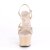Pleaser ADORE-713 Plateau Sandalettes Patent Nude EU-38 / US-8