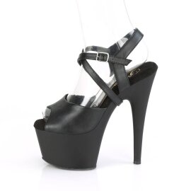 Pleaser ADORE-724 Plateau Sandalettes Faux Leather Black EU-41 / US-11