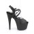 Pleaser ADORE-724 Plateau Sandalettes Faux Leather Black EU-38 / US-8
