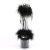 Pleaser ADORE-724F Plateau Sandalettes Transparent Black EU-35 / US-5