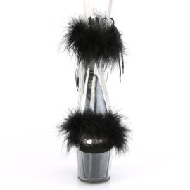 Pleaser ADORE-724F Plateau Sandalettes Transparent Black...