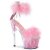 Pleaser ADORE-724F Plateau Sandalettes Transparent Light Pink EU-35 / US-5