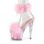 Pleaser ADORE-724F Plateau Sandalettes Transparent Light Pink EU-37 / US-7