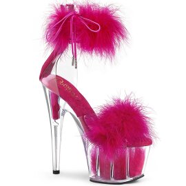 Pleaser ADORE-724F Plateau Sandalettes Transparent Pink...