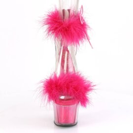 Pleaser ADORE-724F Plateau Sandalettes Transparent Pink...