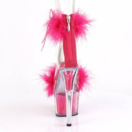 Pleaser ADORE-724F Plateau Sandalettes Transparent Pink EU-39 / US-9