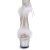 Pleaser ADORE-724F Plateau Sandalettes Transparent White EU-35 / US-5