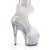 Pleaser ADORE-724F Plateau Sandalettes Transparent White EU-35 / US-5
