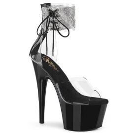 Pleaser ADORE-724RS Plateau Sandalettes Rhinestones...