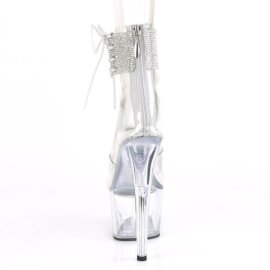 Pleaser ADORE-724RS Plateau Sandalettes Rhinestones Transparent EU-35 / US-5