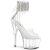 Pleaser ADORE-724RS Plateau Sandalettes Rhinestones Transparent EU-35 / US-5