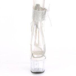Pleaser ADORE-724RS Plateau Sandalettes Rhinestones...