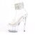 Pleaser ADORE-724RS Plateau Sandalettes Rhinestones Transparent EU-37 / US-7