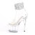 Pleaser ADORE-724RS-02 Plateau Sandalettes Rhinestones Transparent EU-35 / US-5