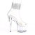 Pleaser ADORE-724RS-02 Plateau Sandalettes Rhinestones Transparent EU-35 / US-5