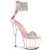 Pleaser ADORE-727RS Plateau Sandalettes Rhinestones Transparent Light Pink EU-40 / US-10