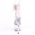 Pleaser ADORE-727RS Plateau Sandalettes Rhinestones Transparent Light Pink EU-40 / US-10