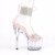 Pleaser ADORE-727RS Plateau Sandalettes Rhinestones Transparent Light Pink EU-41 / US-11