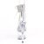 Pleaser ADORE-727RS Plateau Sandalettes Rhinestones Transparent Silver EU-38 / US-8