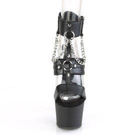 Pleaser ADORE-761 Plateau Sandalettes Faux Leather Black...