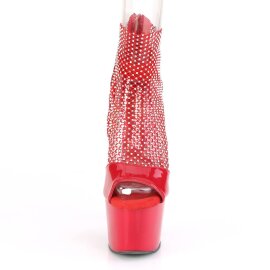 Pleaser ADORE-765RM Plateau Sandalettes Mesh Patent Red...