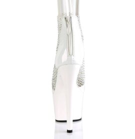 Pleaser ADORE-765RM Plateau Sandalettes Mesh Patent White EU-37 / US-7