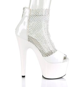 Pleaser ADORE-765RM Plateau Sandalettes Mesh Patent White EU-37 / US-7