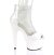Pleaser ADORE-765RM Plateau Sandalettes Mesh Patent White EU-37 / US-7