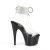 Pleaser ADORE-791-2RS Plateau Sandalettes Patent Rhinestones Transparent Black EU-41 / US-11